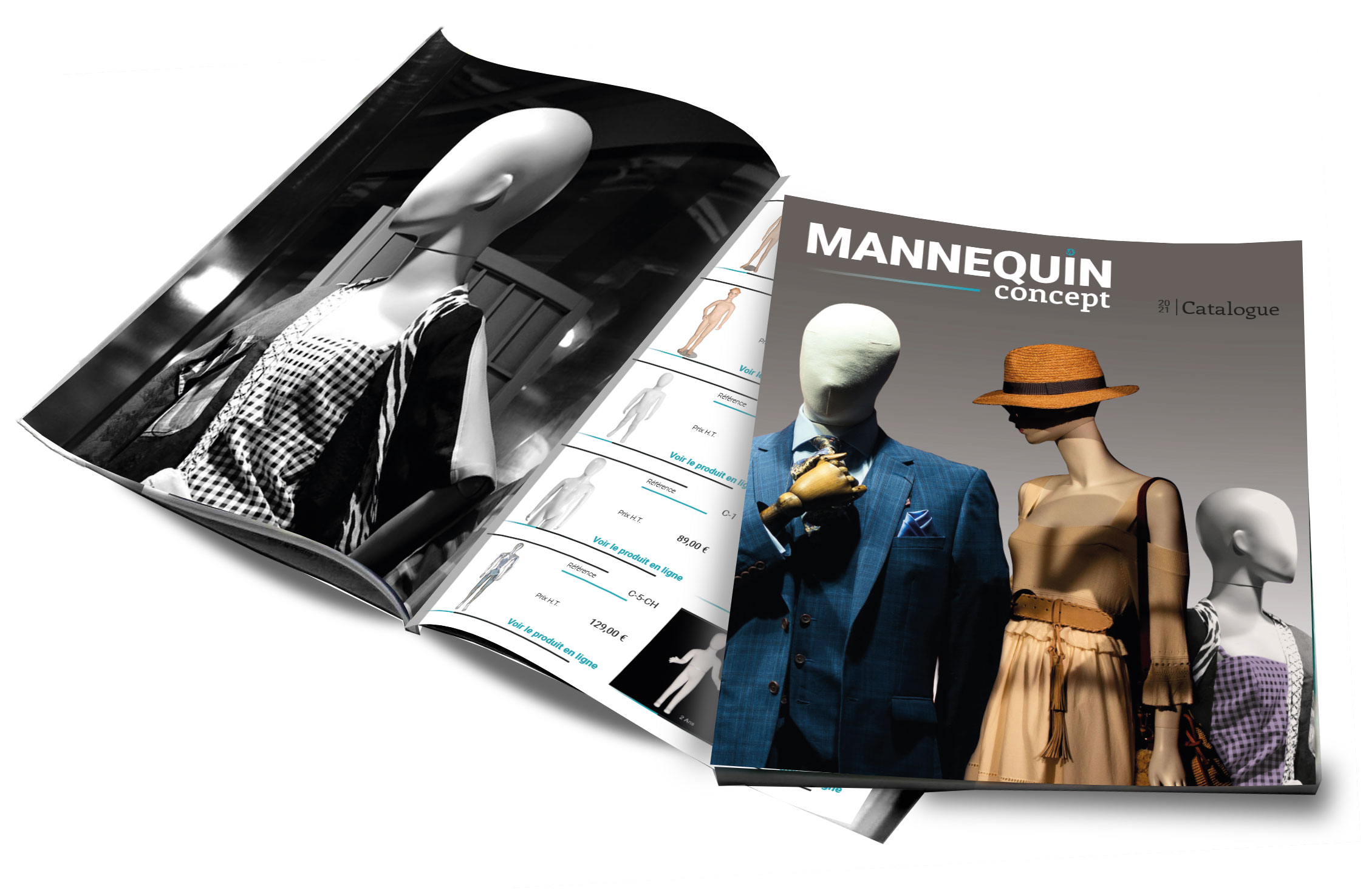 Catalogue produits mannequins vitrine